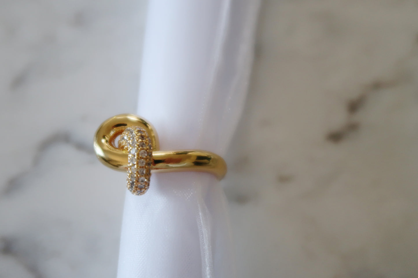 CZ Knot Ring