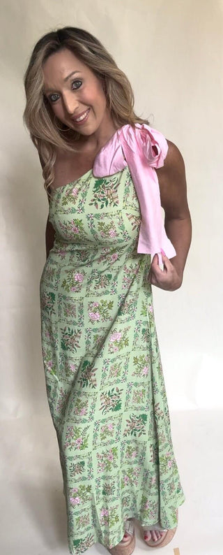 Emmie Floral One Shoulder Maxi Dress - Dear GigiS