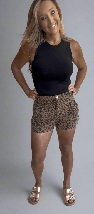 Jenna Leopard Shorts - Dear GigiS