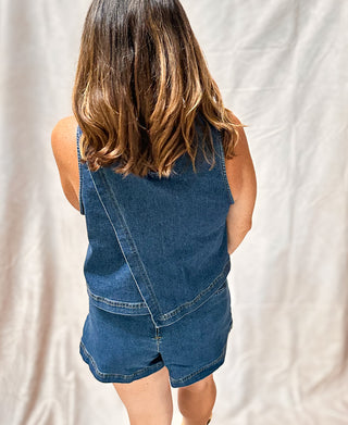 Logan Denim Skort Set