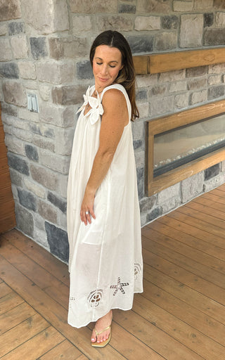 Magnolia Bloom Maxi Dress