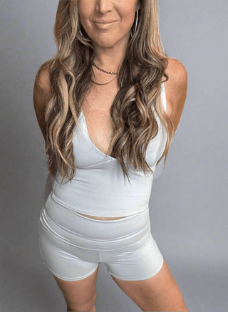 Jersey Knit V - Neck Tank Top - Dear GigiS