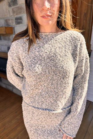 Boucle Sweater Skirt Set
