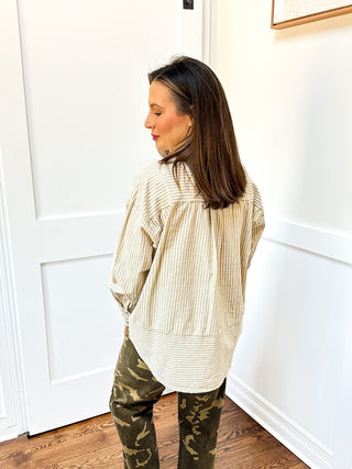 Sunbeam Stripe Button - Up Shirt - Dear GigiS