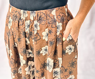 Isla Brown Floral Pants