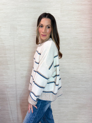 The Blue Ridge Stripe Sweater - Dear GigiS