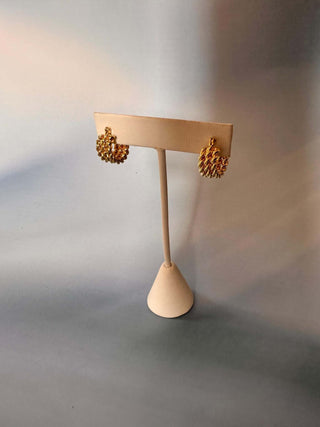 Gold triple chain small hoops - Dear GigiGold