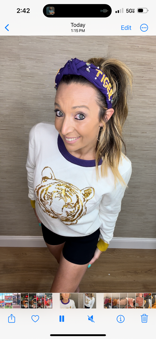 Geaux Tigers Headband