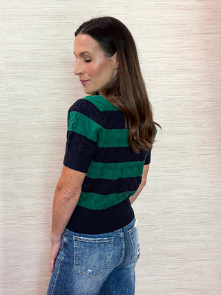 Everly Striped Cardigan Sweater