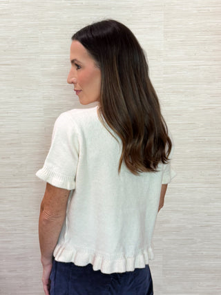 Palmer Ruffle Sweater Top