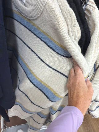 Sunday Stroll Striped Sweater
