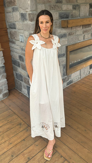 Magnolia Bloom Maxi Dress