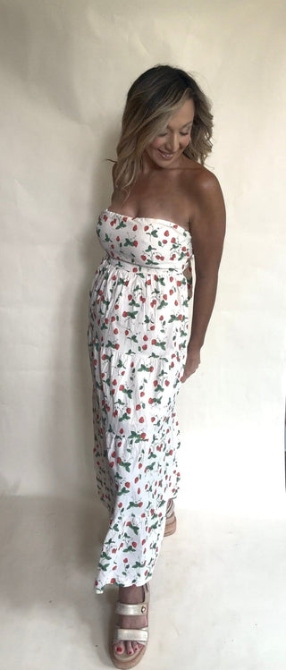 Strawberry Maxi Dress - Dear GigiXS