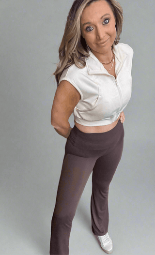 Zip Up Cap Sleeve - Dear GigiS