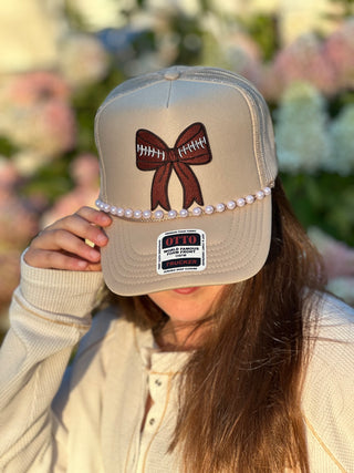 Football Pearl Trucker Hat