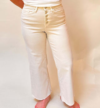 Lulu Ivory High Rise Crop - Dear Gigi24Ivory