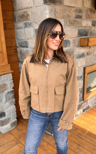 Hadley Camel Barn Jacket