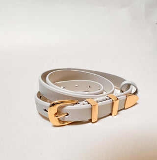 Sleek and Chic Belt Ivory - Dear Gigi