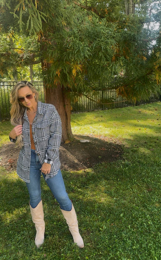 Gingham Shacket