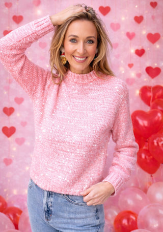 The Rosé Glow Sweater