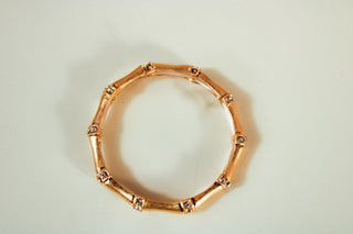 Pave Bamboo Stretch Bracelet