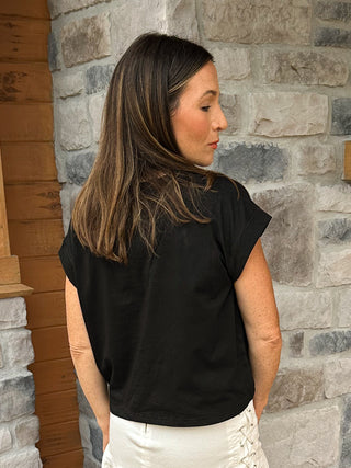 The Everyday Luxe Tee – Black