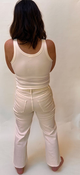 Lulu Ivory High Rise Crop - Dear Gigi24Ivory