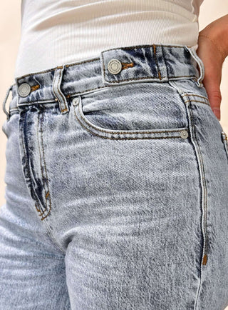 Wide Leg Contrast Hem Jeans - Dear Gigi26