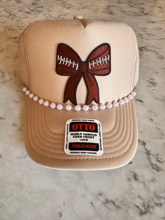 Football Pearl Trucker Hat