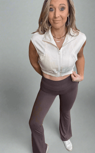 Zip Up Cap Sleeve - Dear GigiS