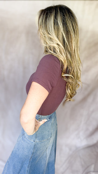 Juliet Top – Burgundy, Navy, or Oak