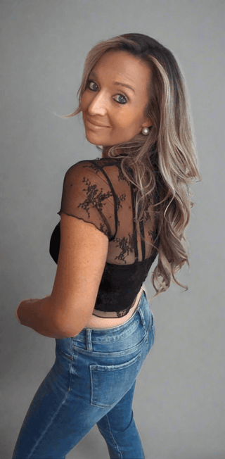 Summer Nights Black Lace Top - Dear GigiS