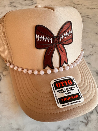 Football Pearl Trucker Hat