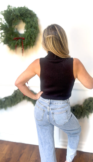 Let It Snow Crop Sweater