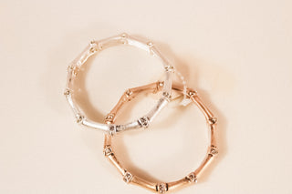 Pave Bamboo Stretch Bracelet