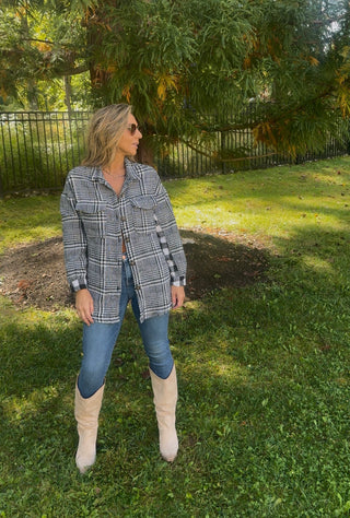 Gingham Shacket