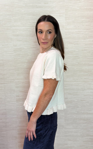 Palmer Ruffle Sweater Top