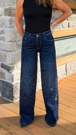 Starlight Rhinestone Jeans - Dear GigiXSBlue