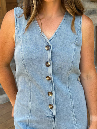 Rowan Denim Romper - Dear GigiS