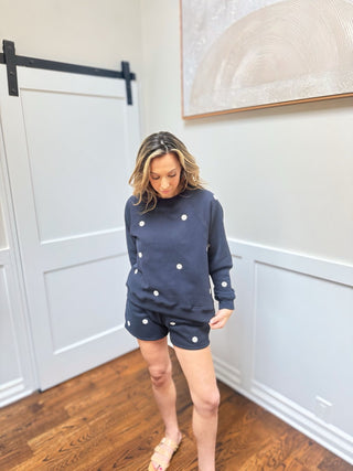 Midnight Bloom Sweat Set - Dear GigiS