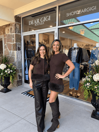 The Aspen Faux Fur Trim Sweater - Dear GigiS