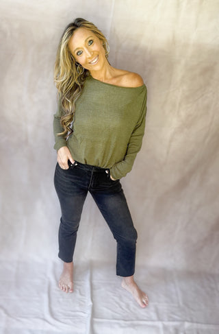 Jade Sweater – Green & Black Sheer Knit