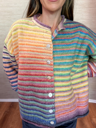 The Sunset Stripe Cardigan - Dear GigiS