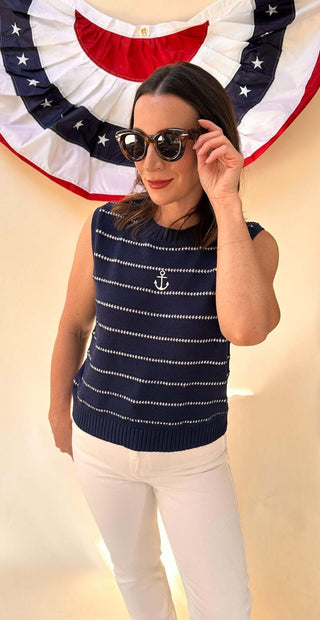 Anchor Sweater Tank - Dear GigiS