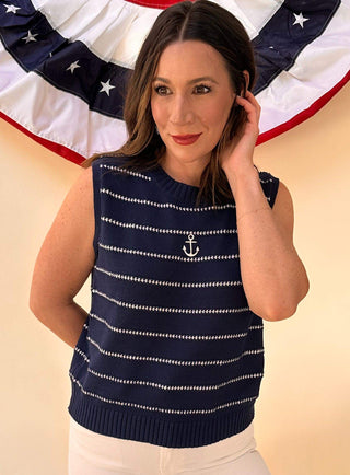 Anchor Sweater Tank - Dear GigiS