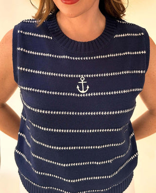 Anchor Sweater Tank - Dear GigiS