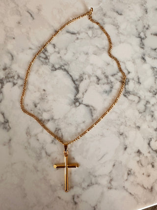 Ruby Cross Pendant