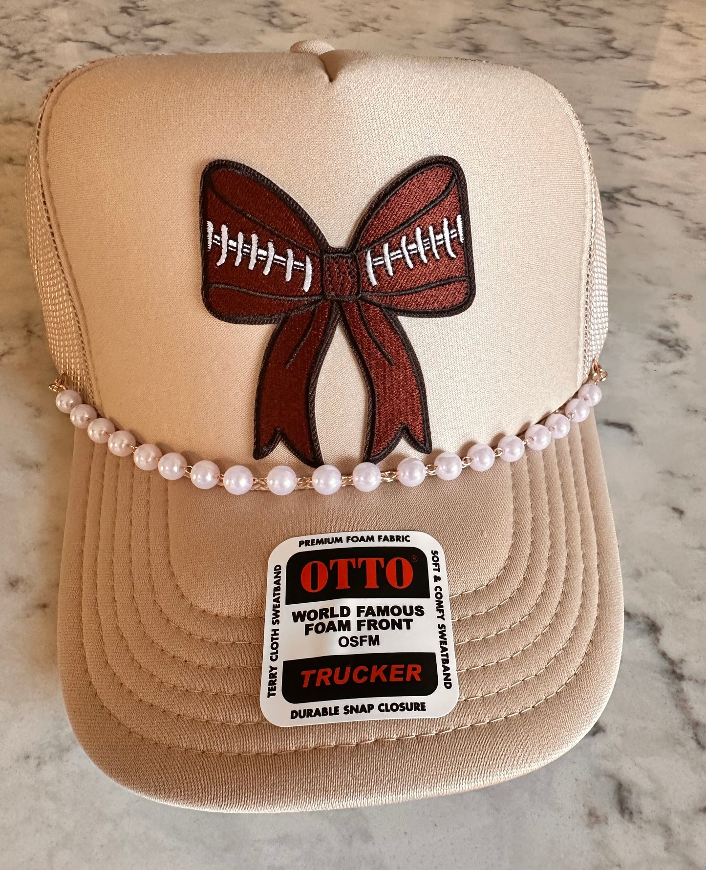 Football Pearl Trucker Hat