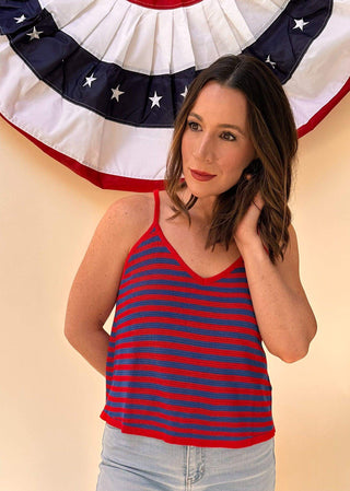 Striped Flare Cami - Dear GigiS