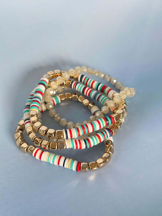 Americana Beaded Bracelet Set - Dear Gigi